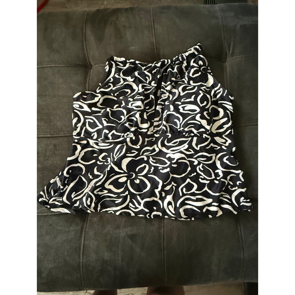 Time And Tru Women’s Black And White Bikini Top Size XL Beachwear